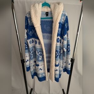Disney Stitch Christmas Sweater Cardigan Plus Size 2XL